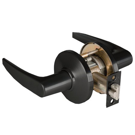 BEST Grade 1 Passage Cylindrical Lock, 16 Lever, D Rose, Non-Keyed, Matte Black Finish, 4-7/8-in ANSI Str 9K30N16DS3622